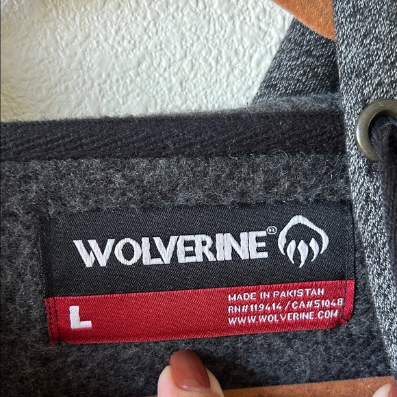 Wolverine Charcoal Gray Hoodie - Picture 6 of 7